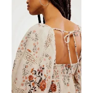 Free People Ethereal Dainty All the Attitude Printed Maxi Dress Medium Cottage thumbnail 4