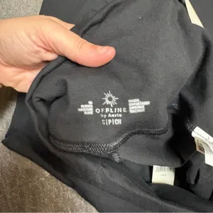 Offline by Aerie OG Super Flare Legging Foldover High Waisted Black Small NWT thumbnail 13
