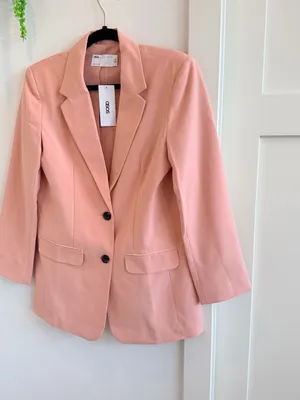 ASOS Blush Pink Tailored Blazer thumbnail 2