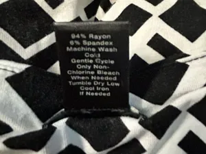 Ann Taylor Black & White Geometric Sleeveless Women’s Dress LG thumbnail 12