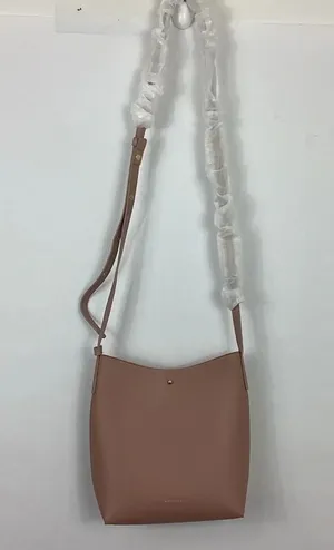 Anthropologie Samara Vegan Leather Crossbody Bag Peony Pink thumbnail 1