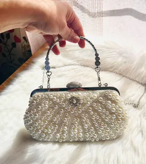 Bridal Clutch/Handbag Tan thumbnail 7