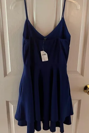 Windsor Dark Blue Mini Dress thumbnail 3