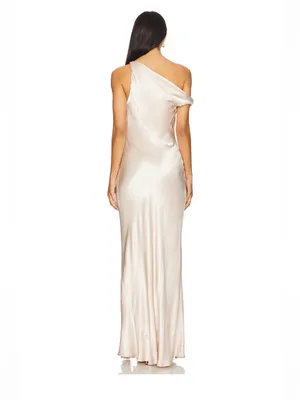 Bec & Bridge Sol Asymmetrical Dress in Sand AU8/US4 thumbnail 2