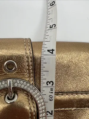 Vintage Coach Soho Shoulder Bag Swarovski Crystals Gold RARE Limited Edition Y2K thumbnail 11