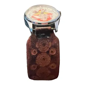 Vintage‎ Piet Little Hans Israel Mechanical Watch Shifty Eyes Leather Band thumbnail 2