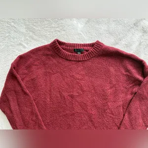 J. Crew Women’s Wool Blend Crewneck Sweater Red thumbnail 2