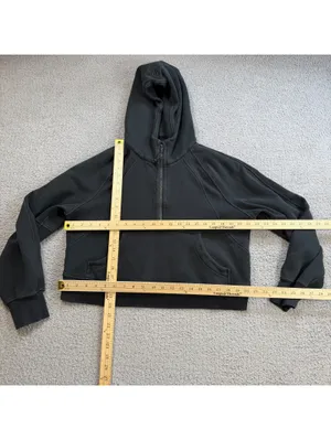 Lululemon Scuba Oversized Half-Zip Hoodie Black Women's M/L Yoga Running Gym thumbnail 3