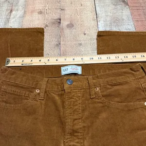 Gap Brown High Rise Vintage Slim Corduroy Pants Sz 31/12T Classic Preppy FLAW thumbnail 3