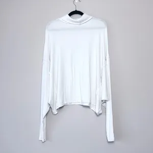 We The Free Alameda Soft Ribbed Oversized Turtleneck in Ivory/White Medium thumbnail 6