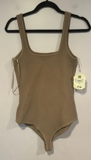 Brown ribbed NWT Altard State bodysuit‎ thumbnail 1