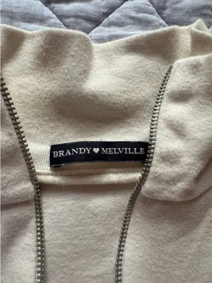 brandy melville white quarter top thumbnail 2