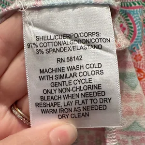 London Times‎ Colorful Floral Medallion Shift Dress Sleeveless Cotton Size 10 thumbnail 6