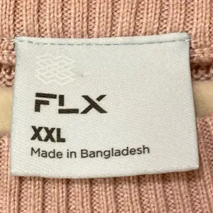 NWT Women's FLX Raglan Ottoman Stitch Pullover Sweater in Ballet Pink Size XXL thumbnail 5