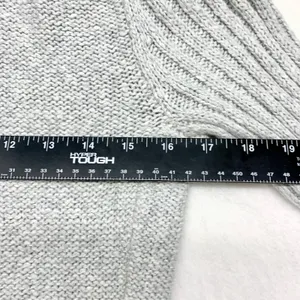 Abercrombie & Fitch Cowl Neck Sweater Dress Womens Size S Grey Knit Cotton Blend thumbnail 2
