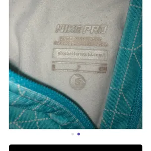Women's Blue Nike Pro Half Zip Jacket thumbnail 2