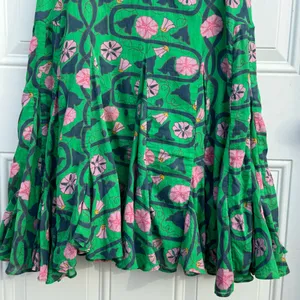 RHODE Casey Green and Pink Floral Dress thumbnail 4