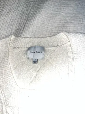 Boutique White square neck sweater thumbnail 2