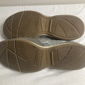 Sperry Top- Sider Womens Gray Leather Sequins Boat Deck Shoes 9M thumbnail 8