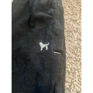 The Black Dog Womens XS Black Cotton Straight Leg‎ Sweatpants Drawstring Lounge thumbnail 3