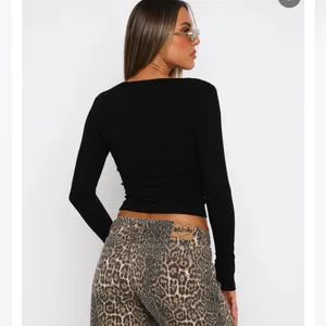 White Fox boutique Give me the details long sleeves top black SZ:S thumbnail 2