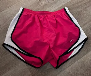 Nike Dri Fit Shorts Norts Pink White Medium thumbnail 1