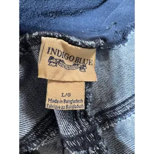 Indigo Blue Indigo Maternity Large Blue‎ Jeans Women's Secret Fit Belly Bootcut Blue thumbnail 3