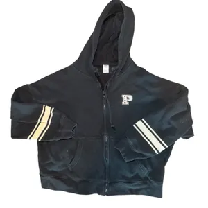 Victoria's Secret PINK Ivy Fleece Campus Full Zip Hoodie‎ Black XL Oversized Y2K thumbnail 3