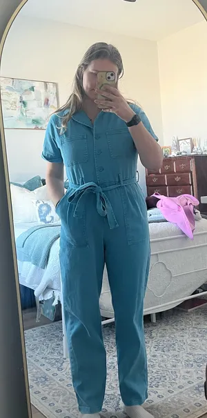 These Three Boutique Blue denim jumpsuit thumbnail 1