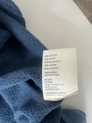 Free People x We The Free Clean Prep Polo Pullover Sweater Top Blue White Medium thumbnail 6