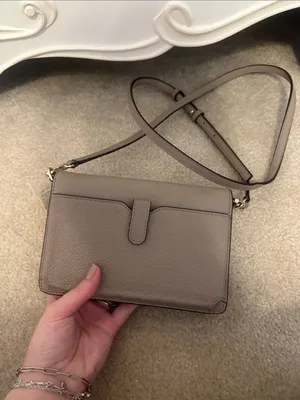 Michael Kors Taupe Leather Crossbody Bag thumbnail 4