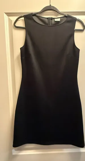 Fitted black mini dress thumbnail 1