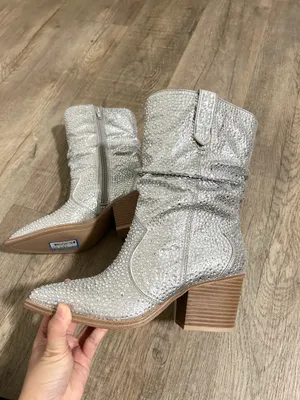 NEW Crown Vintage rhinestone boots size 6.5 thumbnail 7