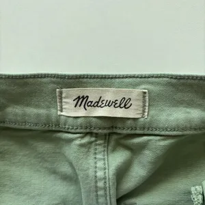 Madewell‎ The Emmett Wide-Leg Crop Pant: Welt Pocket Edition 30 X 27 Pistachio thumbnail 5
