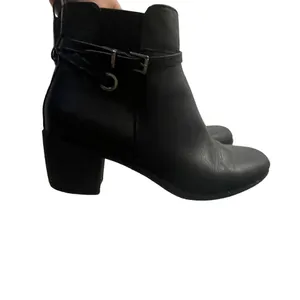 Andiamo Women's Size 9.5‎ Aniles Faux Leather Ankle Moto Black Booties Boots thumbnail 9
