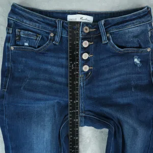 KanCan Flare‎ Jeans Women 7/27 (28x30) Distressed Button Fly Petite Harlowe thumbnail 10