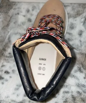 Schutz 🆕 BNIB | Marlua Leather Platform Lace Up Boot | Honey Beige & Black thumbnail 13