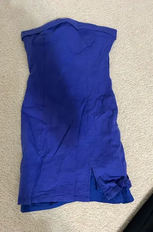 Hello Molly Strapless Royal Blue Mini Dress thumbnail 2