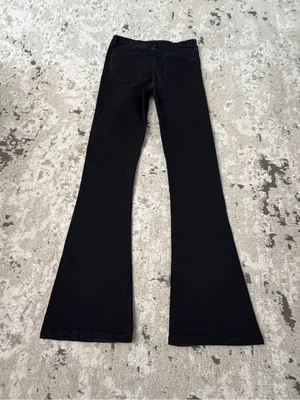 ASOS Design Tall Power Stretch Sculpt Flare Jeans in Black Size 30 Length 34 thumbnail 5