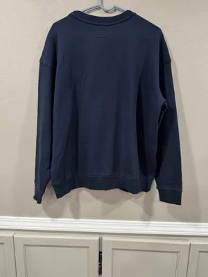 NWT Goodfellow & Co Men's Navy Crewneck Sweatshirt thumbnail 4