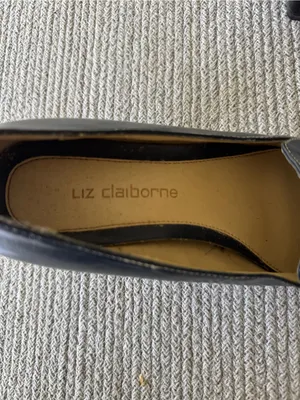 Liz Claiborne Navy Blue Leather Square-Toe Block Heel Loafers Size 8.5 thumbnail 6
