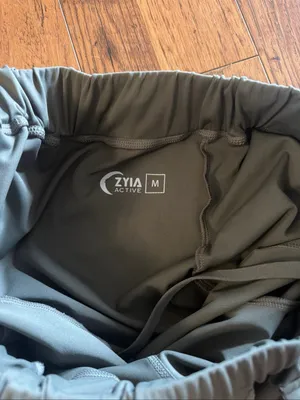 ZYIA Olive Green Cargo Jogger Pants thumbnail 3