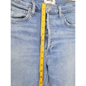 AGOLDE Nico High Rise Slim Fit Jeans Blue Women 24 Button Fly Denim Stretch‎ USA thumbnail 9