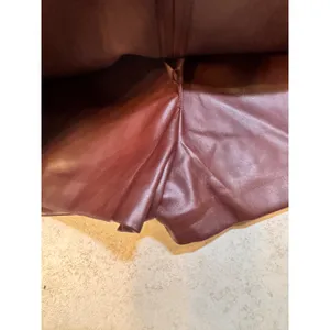 American Threads Faux Leather Mini Skort Burgundy Brown SM-SK40077B-AT Small thumbnail 9