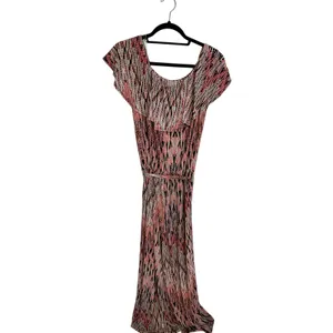 Clara Sun Woo Ruffle Off‎ Shoulder Pocket Jumpsuit - Boho Weave NWT L thumbnail 4