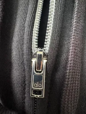 Alo Yoga Black Zip-Up Hoodie XL thumbnail 4