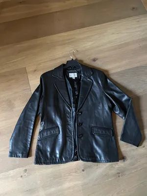 Vintage Worthington Black Leather Jacket Women’s Size Large thumbnail 2
