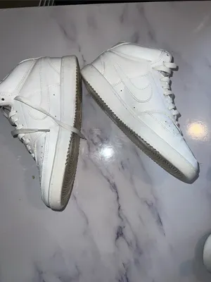 Nike Court Vision Mid Basketball Sneakers CD5436-100 White New Women's Size 8.5 thumbnail 3