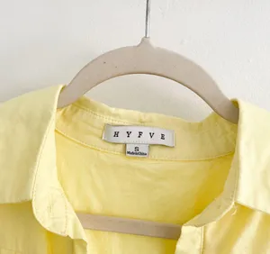 HYFVE Yellow Cotton Tiered Swing Dress thumbnail 6