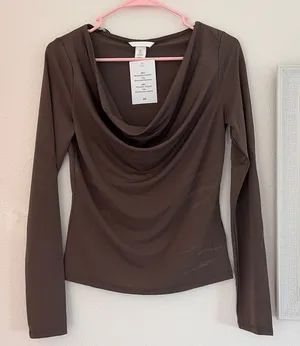 H&M Cowl Neck Top thumbnail 1